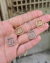 Personalized Arabic Necklace, God - Allah Custom Arabic Name Necklace